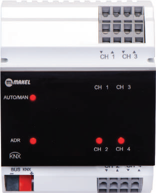 Bộ điều khiển dimmer 1-10V 16A KNX MSA4010-A