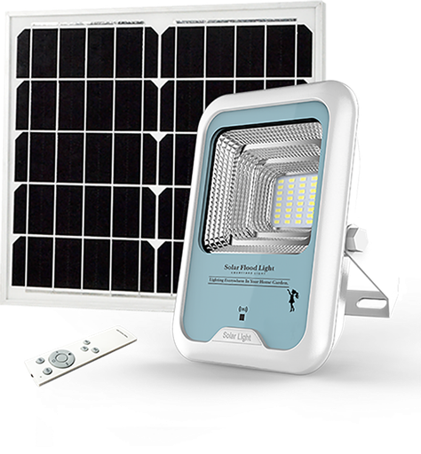 Đèn Năng lượng mặt trời Courtyard Light 60w -Model E2-60w - Lumen 600LM - Panel 5V/16W (340x310x25) - BAT 3.2V 2x6000mAh LiFePo4