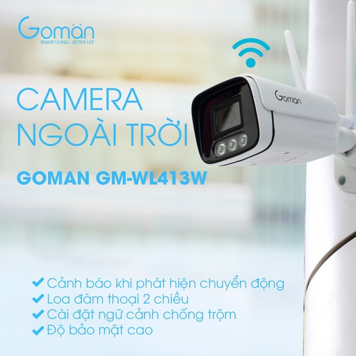 [GM-WL413W] Camera Outdoor GOMAN GM-WL413W