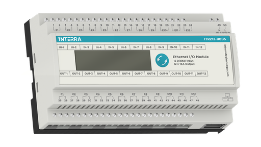 [ITR212-0005] Thiết bị điều khiển qua Internet - Ethernet I/O Module 12 kênh