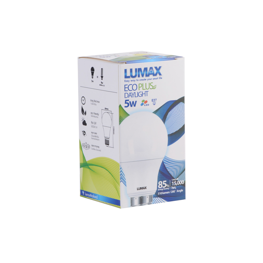 Bóng đèn LED BULB LUMAX#ECOBULB-510LM/865/5W/E27