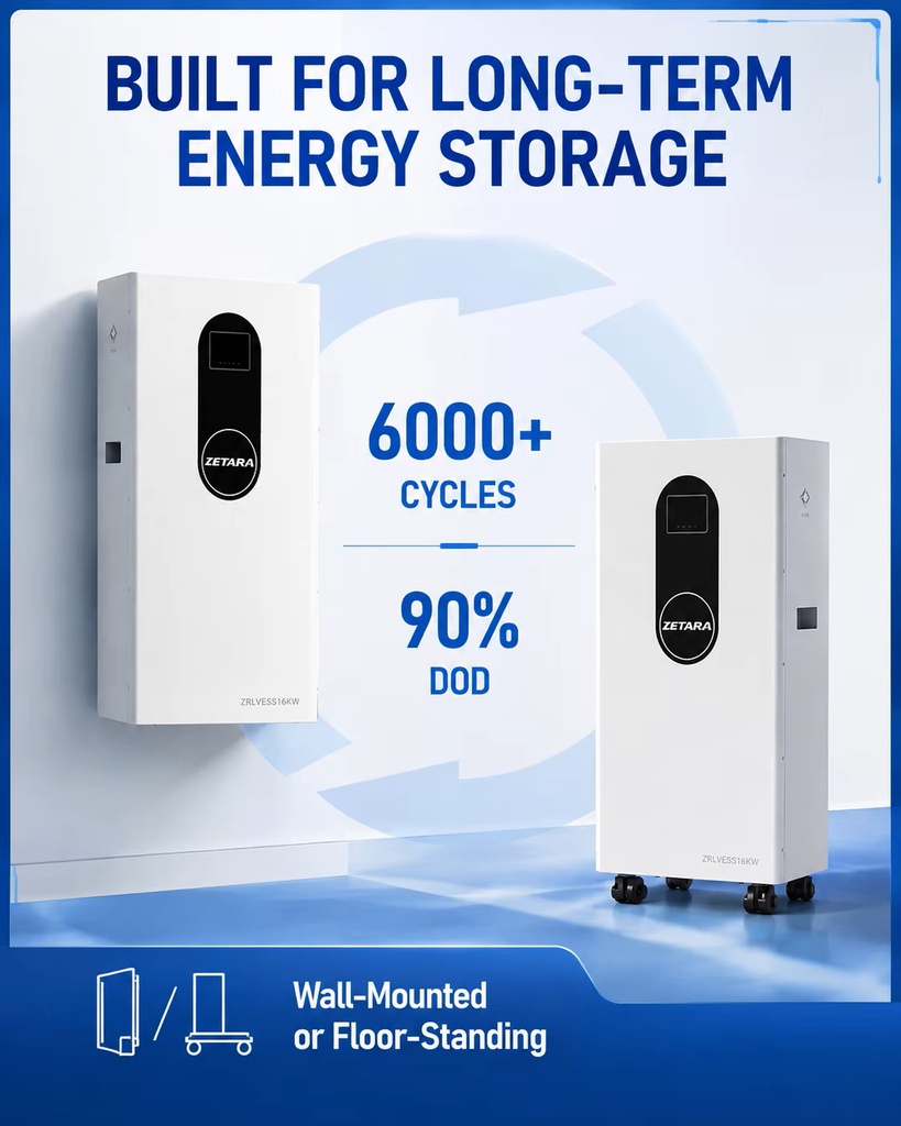Pin lưu trữ 16kwh Zetara ZTLB16KA2