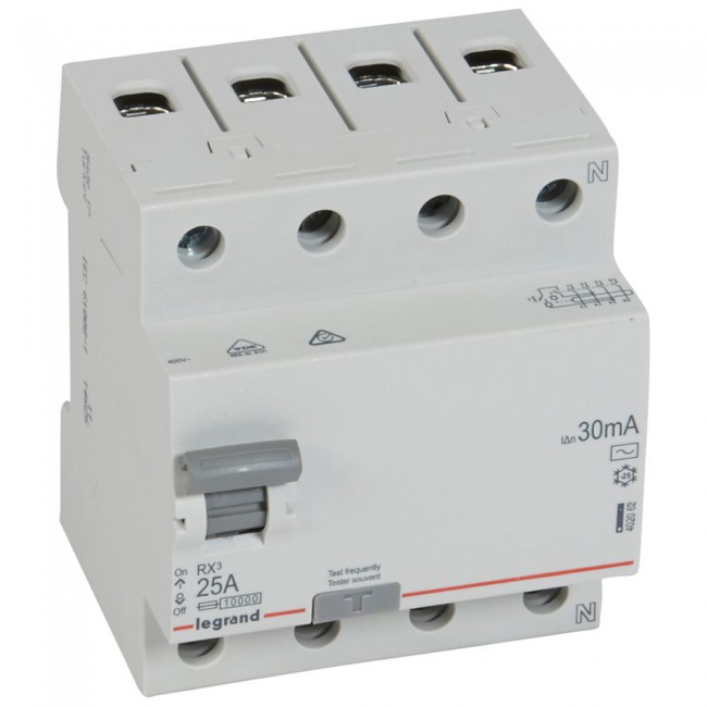 RCD 4P 25A 30mA 10kA - 402062