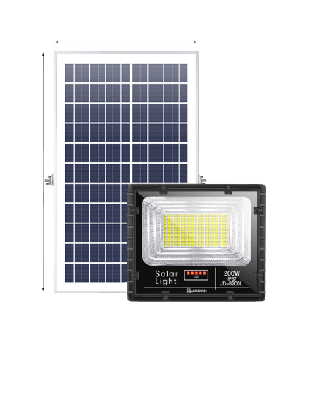Đèn Năng Lượng Mặt Trời JINDIAN 8200L - 200w