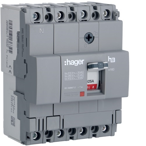 [HDA126Z] MCCB 4P 125A 18kA - HDA126Z