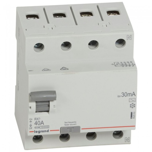 [402063] RCD 4P 40A 30mA 10kA - 402063