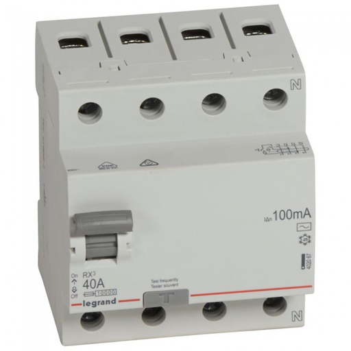 RCD 4P 40A 100mA 10kA - 402067