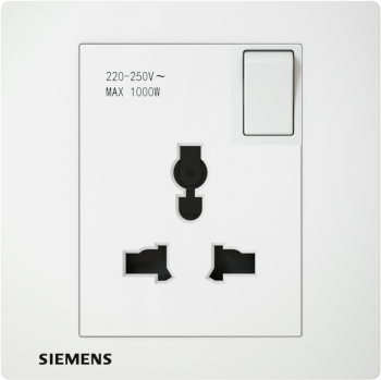 Ổ cắm đơn đa năng 13A quốc tế có công tắc 5UB13823PC01