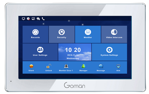 [GM-MT7i343-W] Màn hình chuông cửa thông minh IP GOMAN GM-MT7i343-W
