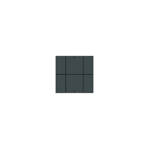 [ITR306-0004] Công tắc - 6 Button Anthracite Matt Plastic ITR306-0004