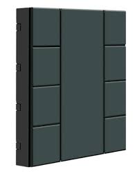 [ITR308-0004] Công tắc - 8 Button Anthracite Matt Plastic ITR308-0004