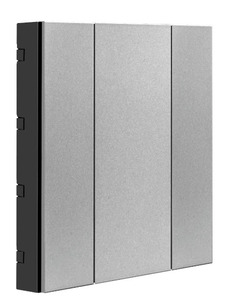 [ITR302-0005] Công tắc iSwitch - 2 Button Metalic Gray Plastic ITR302-0005