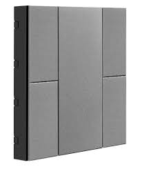 [ITR304-0005] Công tắc - 4 Button Metalic Gray Plastic ITR304-0005