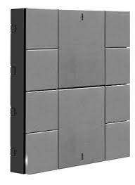 [ITR310-0005] Công tắc - 10 Button Metalic Gray Plastic ITR310-0005
