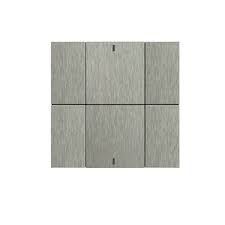 [ITR306-0100] Công tắc - 6 Button Natural Aluminium Eloxal Matt Brushed ITR306-0100