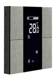 [ITR304-1100] Công tắc LCD - 4 Button Natural Aluminium Eloxal Matt Brushed ITR304-1100