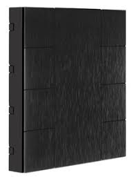 [ITR308-0101] Công tắc - 8 Button Black Aluminium Eloxal Matt Brushed ITR308-0101