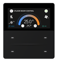 İXM 3’’ KNX Touch Panel 4 Button Aluminium Black w/ LCD