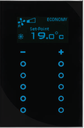 Công tắc cảm ứng 10 có màn hình  kênh KNX MTH1010-TL-KS